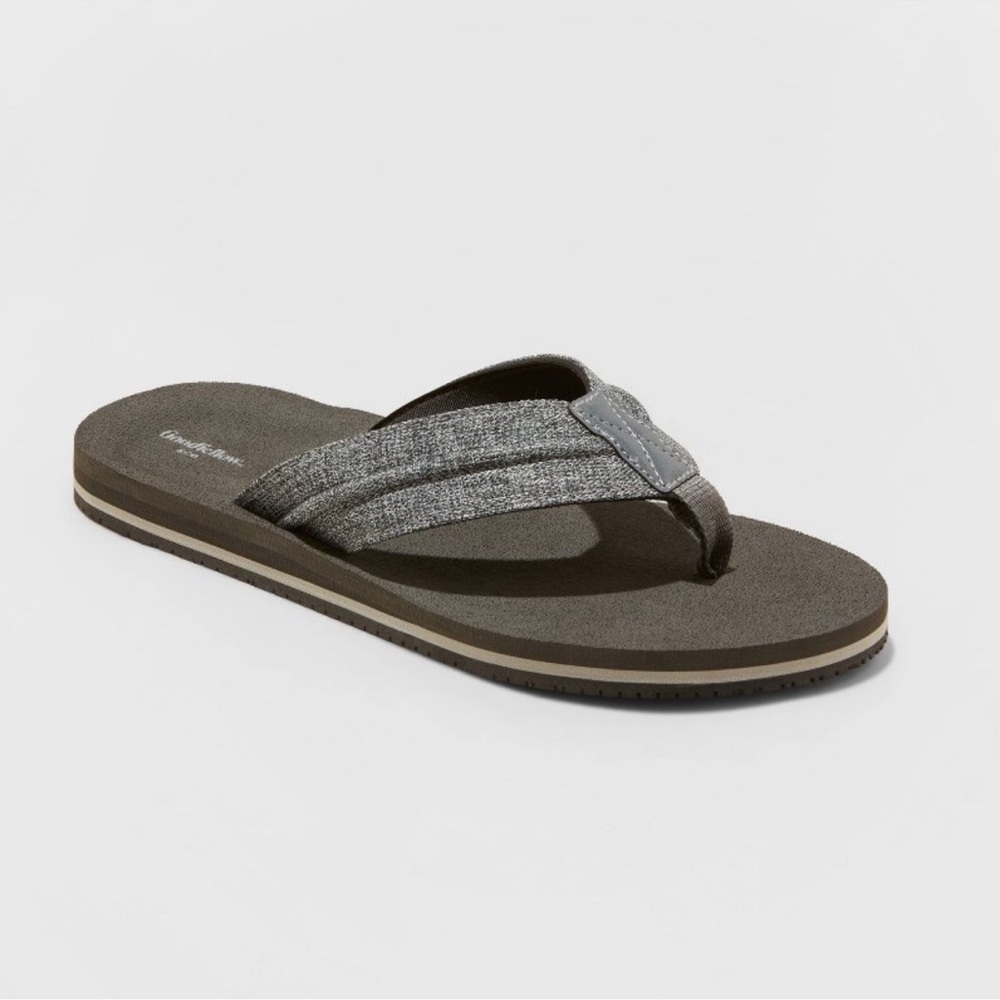 NWT Goodfellow & Co Men's Fred Flip Flop Sandals Gray Size S 7 / 8